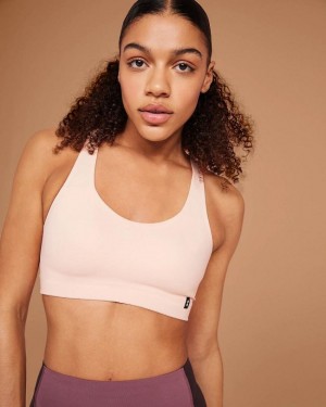 Beige / Purple Women On Cloud Active Bras | IE_ON9066