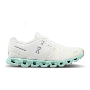 Beige / Turquoise Women On Cloud Cloud 5 Sneakers | IE_ON8750