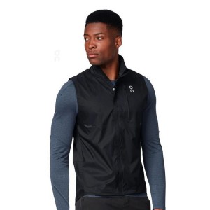 Black Men On Cloud Weather Vest Jackets | IE_ON8770