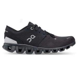 Black Women On Cloud Cloud X 3 Road Running Shoes | IE_ON8960