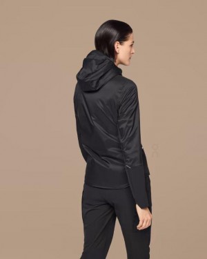 Black Women On Cloud Insulator Jackets | IE_ON8287