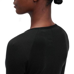 Black Women On Cloud Merino-T T-shirts | IE_ON8085