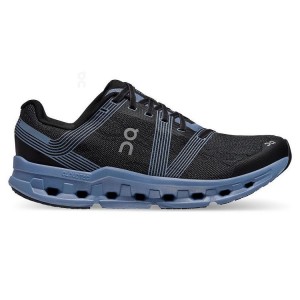 Black / Blue Men On Cloud Cloudgo Wide Road Running Shoes | IE_ON8664