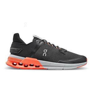 Black / Orange Men On Cloud Cloudnova Flux Sneakers | IE_ON8582