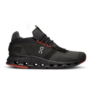 Black / Orange Men On Cloud Cloudnova Sneakers | IE_ON8205