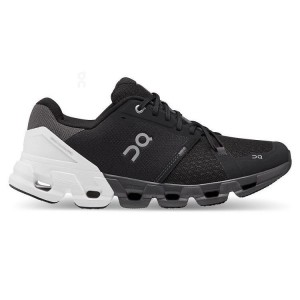 Black / White Men On Cloud Cloudflyer 4 Wide Road Running Shoes | IE_ON8549