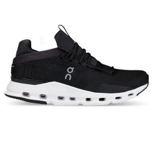 Black / White Men On Cloud Cloudnova Sneakers | IE_ON9089