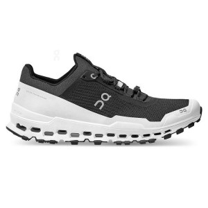 Black / White Men On Cloud Cloudultra Trail Running Shoes | IE_ON9106