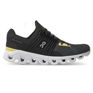 Black / Yellow Men On Cloud Cloudswift Road Running Shoes | IE_ON8727