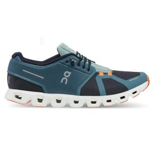 Blue Men On Cloud Cloud 5 Push Sneakers | IE_ON8214