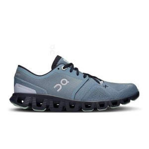 Blue Women On Cloud Cloud X 3 Road Running Shoes | IE_ON8832