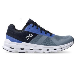 Blue / Grey Men On Cloud Cloudrunner Road Running Shoes | IE_ON9056