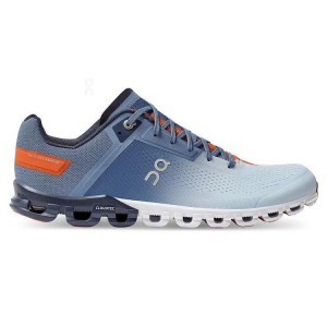 Blue / White Men On Cloud Cloudflow Road Running Shoes | IE_ON8332