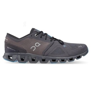 Dark Grey Men On Cloud Cloud X 3 Road Running Shoes | IE_ON8753