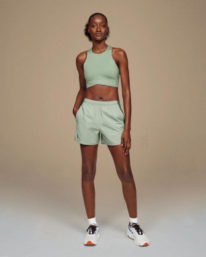 Green Women On Cloud Essential Shorts | IE_ON1167