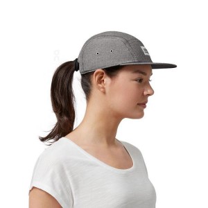 Grey Women On Cloud 5 Panel Caps | IE_ON8268