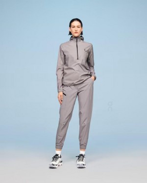 Grey Women On Cloud Waterproof Anorak Jackets | IE_ON8170