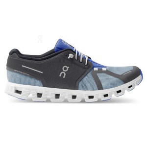 Grey / Blue Men On Cloud Cloud 5 Push Sneakers | IE_ON9131