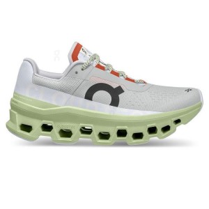 Grey / Green Women On Cloud Cloudmonster Road Running Shoes | IE_ON8158