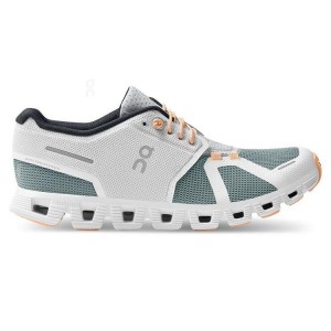 Grey / Turquoise Women On Cloud Cloud 5 Push Sneakers | IE_ON8535