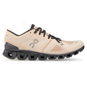 Khaki Women On Cloud Cloud X 3 Road Running Shoes | IE_ON8733