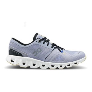 Light Blue Women On Cloud Cloud X 3 Road Running Shoes | IE_ON8432