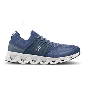 Navy Men On Cloud Cloudswift 3 Road Running Shoes | IE_ON8446