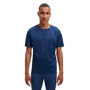 Navy Men On Cloud Performance-T T-shirts | IE_ON9083