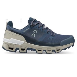 Navy Women On Cloud Cloudwander Waterproof Hiking Shoes | IE_ON8569