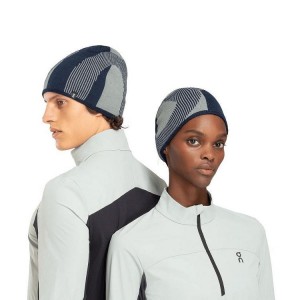 Navy Women On Cloud Explorer Merino Beanie | IE_ON8038