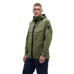 Olive Men On Cloud Explorer Jackets | IE_ON8309