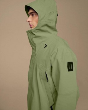 Olive Men On Cloud Parka Jackets | IE_ON8086