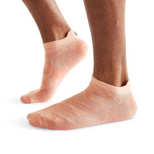 Orange Men On Cloud Performance Low Socks | IE_ON9023