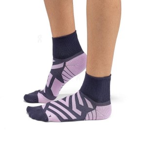 Pink Men On Cloud Performance Mid Socks | IE_ON9120