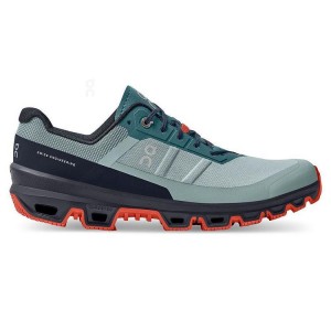 Turquoise Men On Cloud Cloudventure Hiking Shoes | IE_ON8888