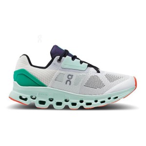 Turquoise Women On Cloud Cloudstratus Road Running Shoes | IE_ON8257