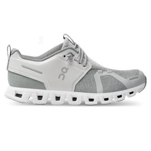 White / Grey Women On Cloud Cloud 5 Terry Sneakers | IE_ON8794