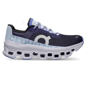 White / Navy Women On Cloud Cloudmonster Road Running Shoes | IE_ON8402