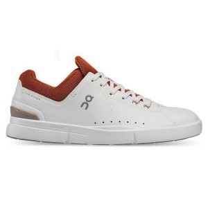 White / Orange Men On Cloud THE ROGER Advantage Sneakers | IE_ON8265