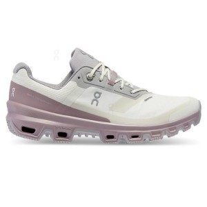 White / Purple Women On Cloud Cloudventure Waterproof Hiking Shoes | IE_ON8635