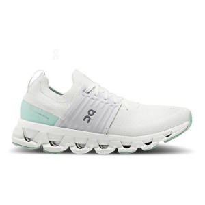 White / Turquoise Women On Cloud Cloudswift 3 Road Running Shoes | IE_ON9028