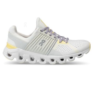 White / Yellow Women On Cloud Cloudswift Road Running Shoes | IE_ON8162