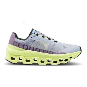 Yellow / Blue Women On Cloud Cloudmonster Road Running Shoes | IE_ON8512