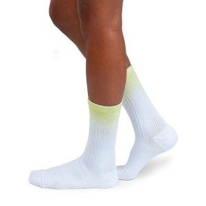 Yellow / White Men On Cloud All-Day Socks | IE_ON9060