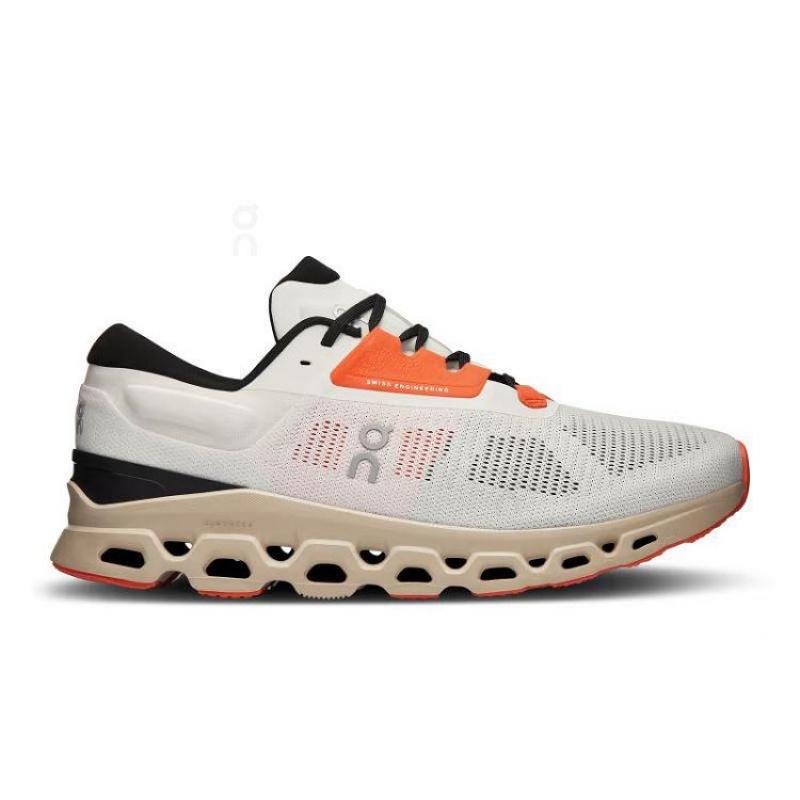 Beige Men On Cloud Cloudstratus 3 Road Running Shoes | IE_ON8919