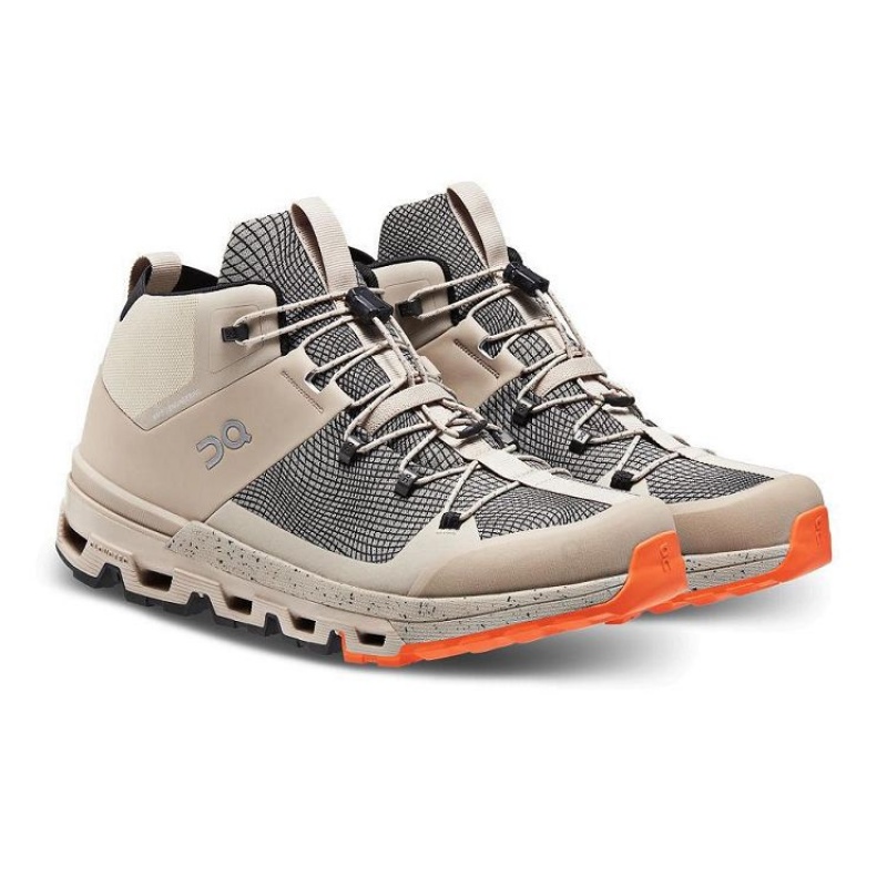 Beige Men On Cloud Cloudtrax Sensa Hiking Boots | IE_ON8203