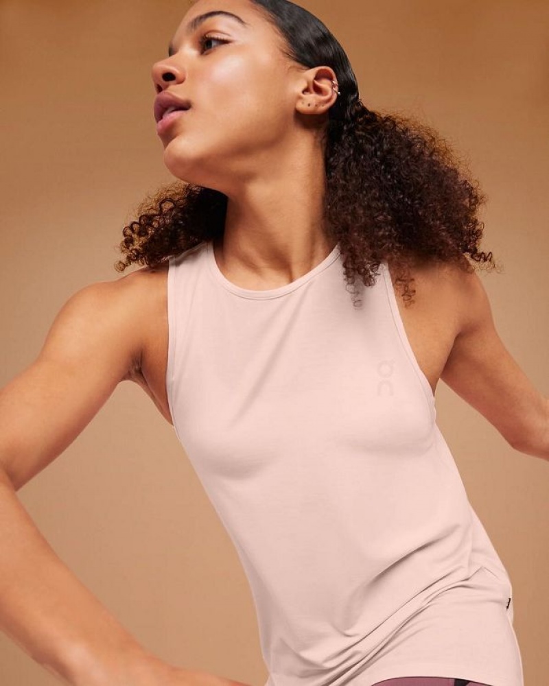 Beige Women On Cloud Active Tank | IE_ON8441