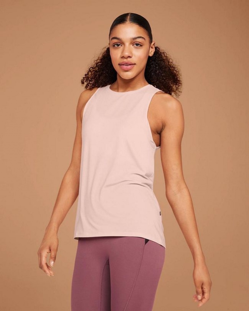 Beige Women On Cloud Active Tank | IE_ON8441