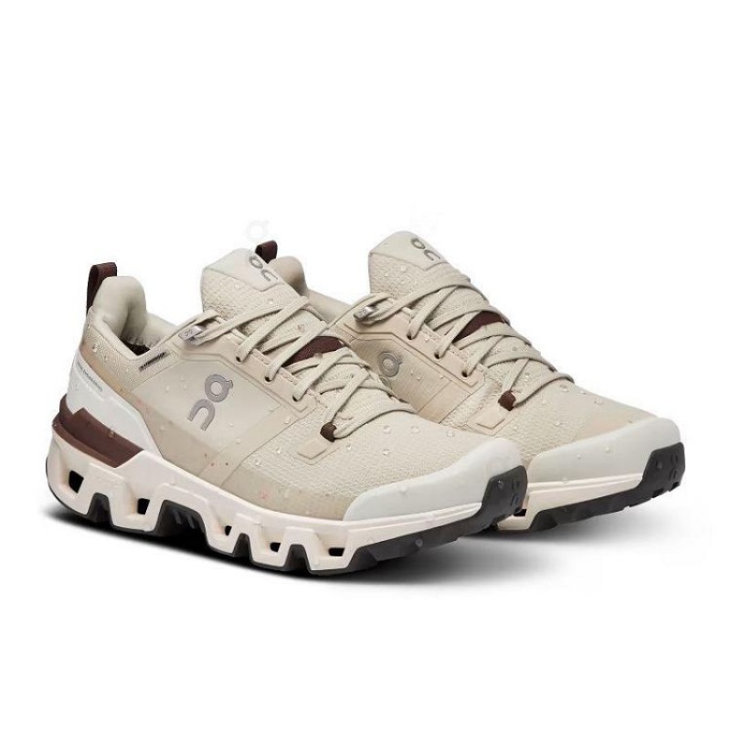 Beige Women On Cloud Cloudwander Waterproof Hiking Shoes | IE_ON9046