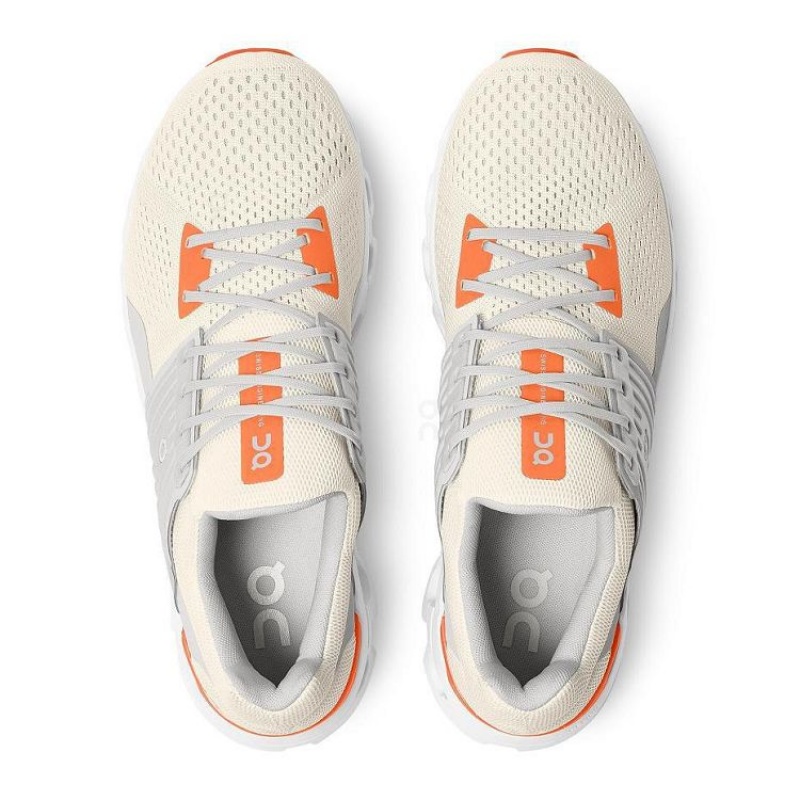 Beige / Orange Men On Cloud Cloudswift Road Running Shoes | IE_ON8145